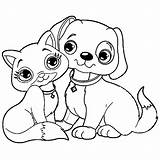 Coloring Puppy Outline Popular sketch template