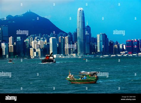 A View Of Hong Kongs Central District As Seen From Victoria Harbor