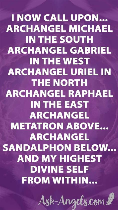 Archangel Invocation Calling In The Archangels In Every Direction