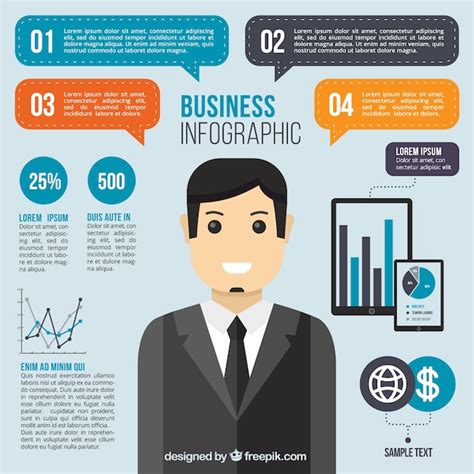 Free Vector Business Infographic Template