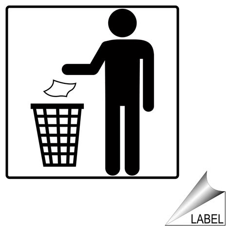 Trash Disposal Symbol Label Label Sym 71 R Trash Dumpster
