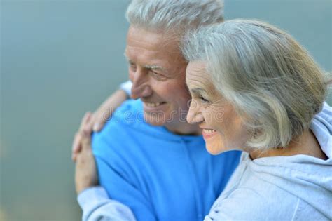 Elderly Couple In Nature Stock Image Image Of Portrait 66602679
