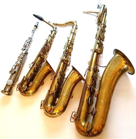 Saxophone Adolphe Saxsax Anciensaltosopranotenorbarytonbasssax