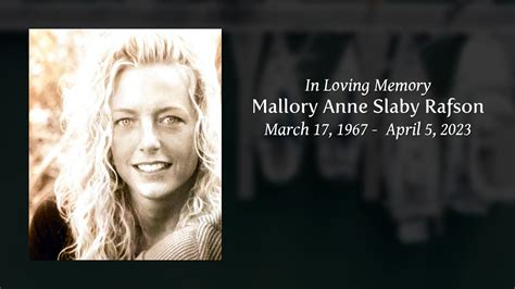 Mallory Anne Slaby Rafson Tribute Video