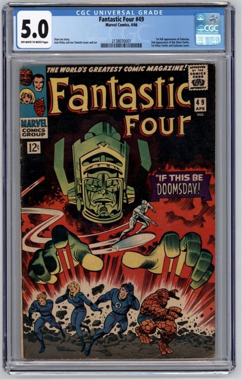 Fantastic Four 49 Cgc 50 1st Full App Of Galactus Androids