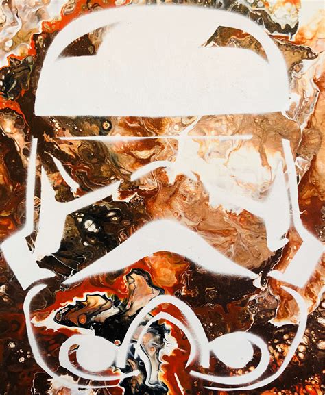 Star Wars Fan Art Abstract Acrylics And Spray Acrylic