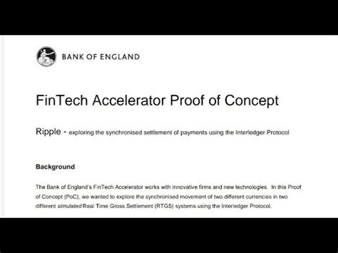 Let's hope they translate it to their members/aligned banks and recommend them to start using ripple/xrp. Bank of England WILL use XRP and ILP - POC - Interledger ...