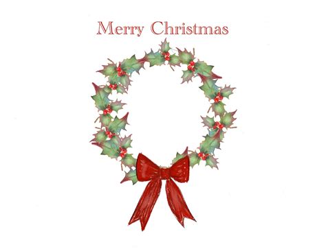 Download Christmas Wreath Bow Royalty Free Stock Illustration Image Pixabay