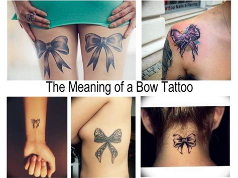 The Meaning Of A Bow Tattoo Features Of Tattoo Designs With Bow And Photo Examples Of Finished
