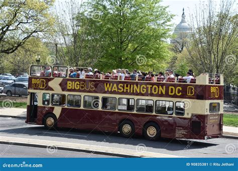 big bus tour bus in washington dc editorial photo image of attraction american 90835381