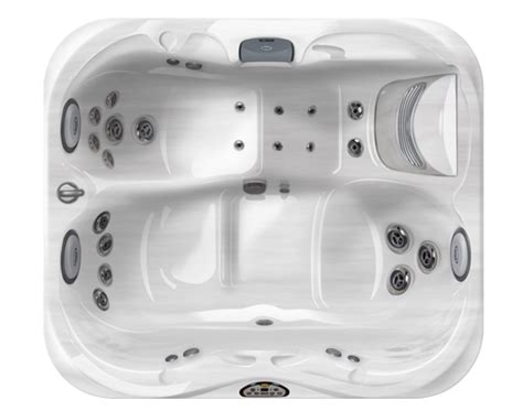 Two person tub with integral soft pillows. Small Hot Tub: Jacuzzi J-315 2 Person Spa