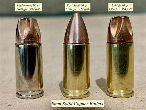 9mm Solid Copper Bullet Ammo The Firearms Forum