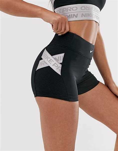 Nike Pro Training 3 Inch Shorts With Taping Detailing In Black Asos