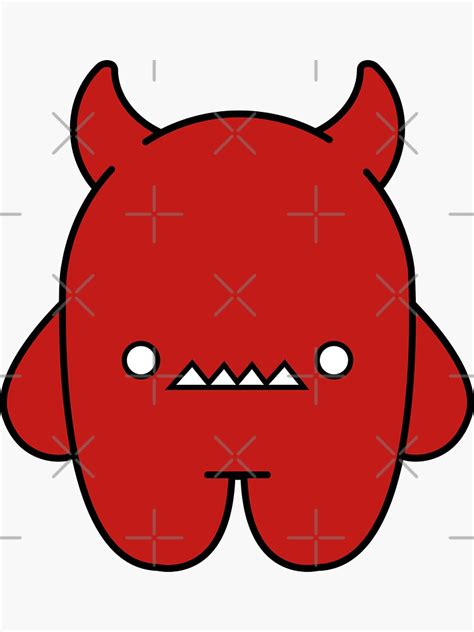 Kawaii Devil Sticker For Sale By Kawaiiplaze Redbubble