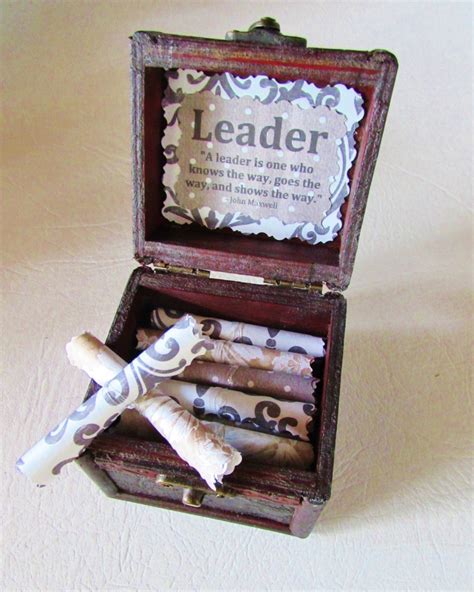 One popular birthday gift idea for males is a gift card just for him. depending on what his interests are, you can buy a gift card from almost anywhere. Leadership Gift for Boss Wood chest with by FlirtyCreations