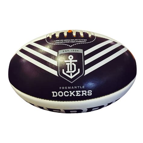 Fremantle dockers sekem 2013 preliminary final afl football scarf. Fremantle Dockers Sherrin Club Exclusive Football ...