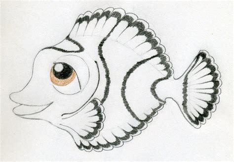 Do you wish your kids learn drawing. Original Cartoon Fish Drawing