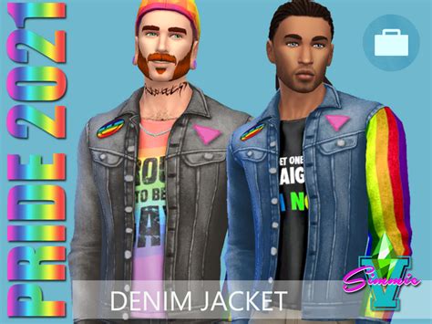The Sims Resource Simmiev Pride21 Denim Jacket