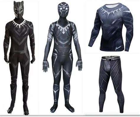 Black Panther Cosplay Costume Zentai Superhero Bodysuit Suit Jumpsuits