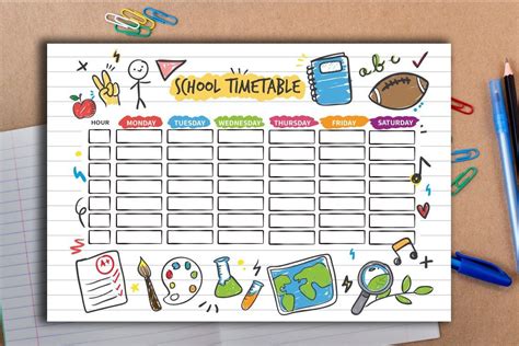 Kids Daily Schedule Planner Printable T For Kidprintable Planner