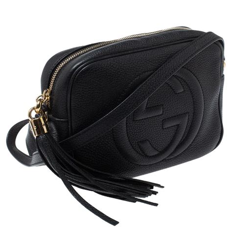 Gucci Black Leather Small Soho Disco Crossbody Bag Lyst