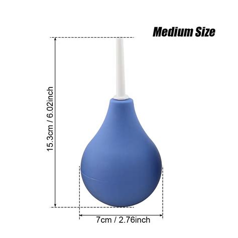 Blue Grade Anal Vaginal Bulb Douche Enema Colonic Irrigation Home Cleaner Kit Ebay