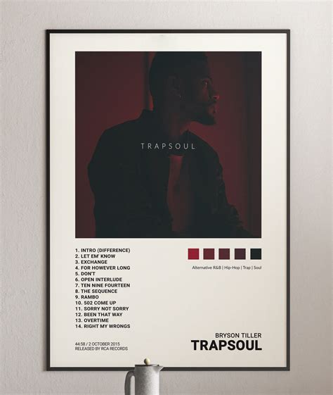 Bryson Tiller Trapsoul Album Cover Poster Architeg Prints