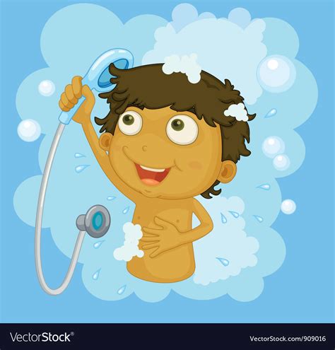 Shower Time Royalty Free Vector Image Vectorstock