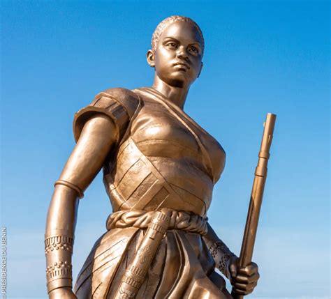 Benins President Unveils 30m Statue Of Amazon Woman Warrior In Cotonou