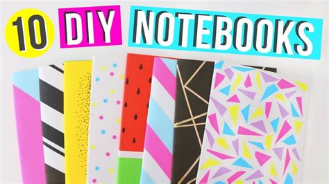 10 Easy Diy Notebooks For Back To School Easy Diy School Supplies