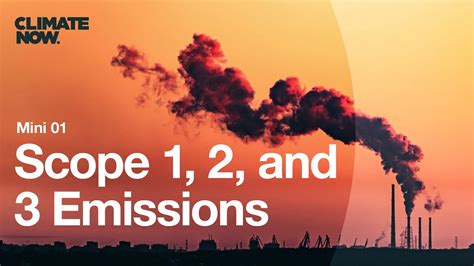 Scope 1 2 And 3 Emissions Explained Climate Now Mini Video 01 Youtube