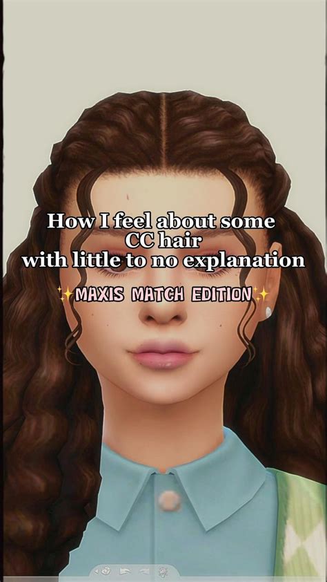 Maxis Match Hair The Sims 4 Cc Hair