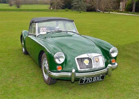 Classic Green Mg A Sports Motor Car Editorial Photography Image Of