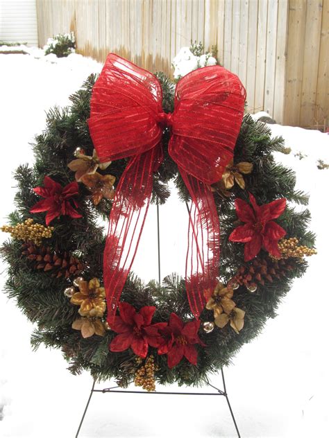 Christmas Cemetery Wreath