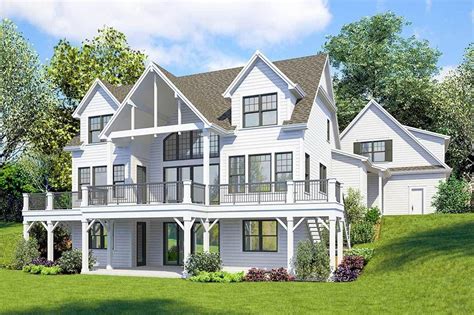 Striking 4 Bed Farmhouse Plan With Walk Out Basement 23771jd 02