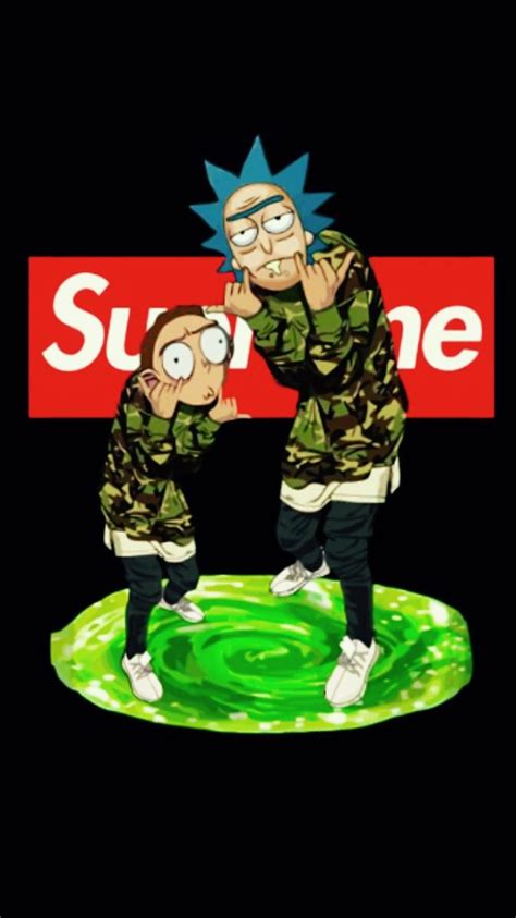 We hope you enjoy our growing collection of hd images to use as a background or home please contact us if you want to publish a supreme rick and morty wallpaper on our site. Pin by 延林 蘇 on 桌布