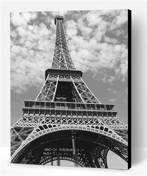 Eiffel Tower Black And White New Paint By Numbers Paint By Numbers Pro