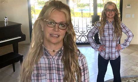 Britney Spears Posts Selfies In Glasses And A Flannel Shirt In A