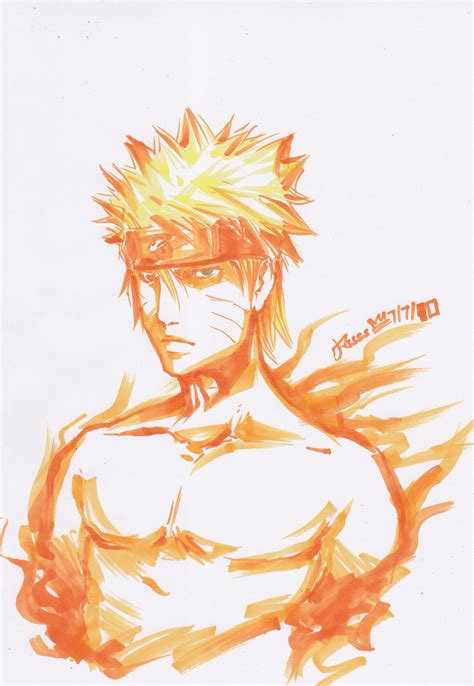 Naruto On Fire By Psssking On Deviantart