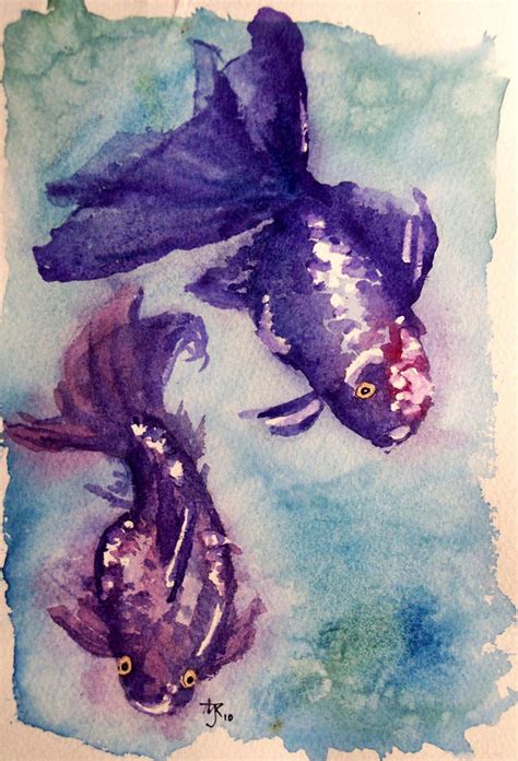 Purple Goldfish By Tadpoleofdoom On Deviantart