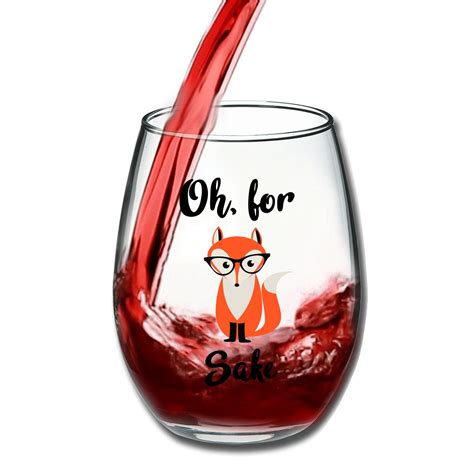 Check spelling or type a new query. Oh, For Fox Sake 15 oz Stemless Funny Glass | Unique Fox ...
