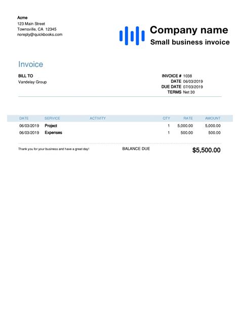 Small Business Invoice Template Customize And Send In 90 Seconds