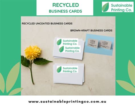 Eco Friendly Recycled Business Cards Sustainable Printing In 2023