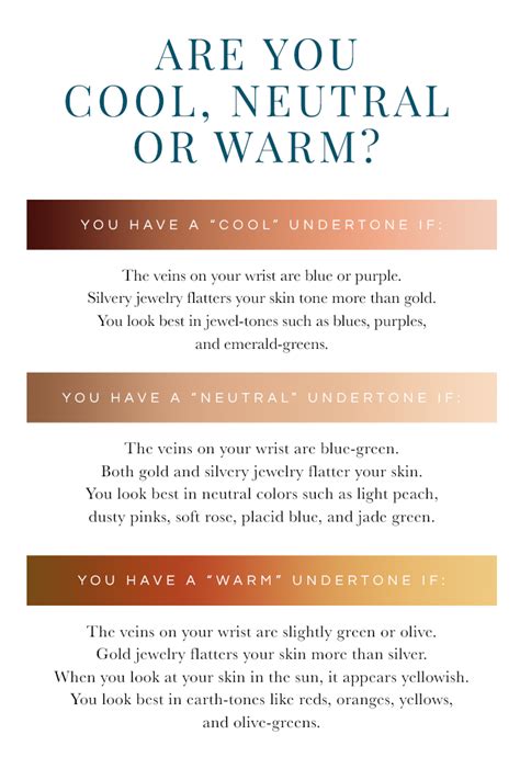 Warm Or Cool How To Determine Your Undertone The Beauty Minimalist