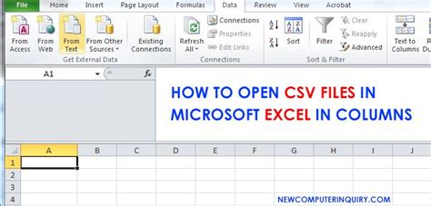 How To Open Csv Files In Microsoft Excel In Columns Solution