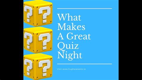 We hope they'll help you deliver the best virtual (or other) pub quiz for platforms like zoom , … WHAT MAKES A GREAT QUIZ NIGHT - YouTube