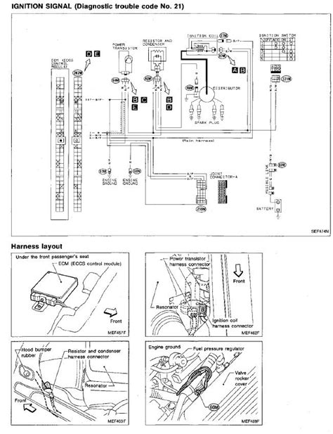 Sometimes wiring diagram may also refer to the architectural wiring program. I have a 86 nissan d21 truck it bogs out about 2500 rpm ran the codes got a 21 and i have ...