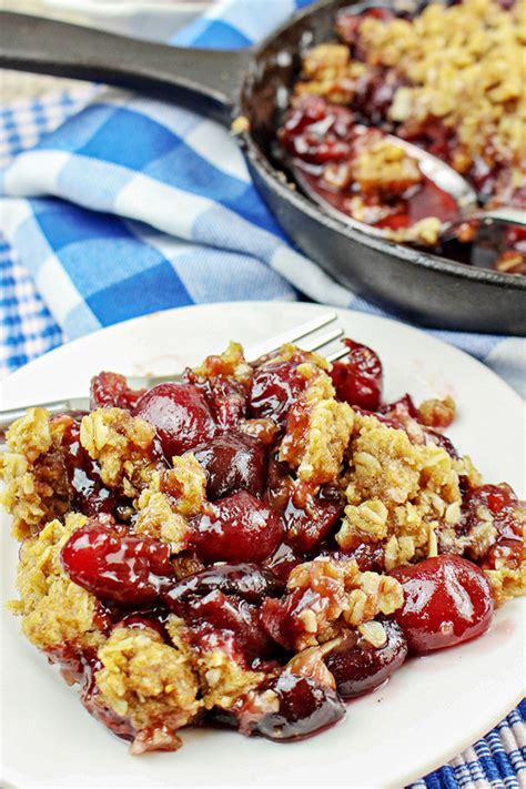 This dan bing recipe is a traditional taiwanese breakfast food that is usually sold by street vendors. Cast Iron Skillet Bing Cherry Crumble Recipe - Home ...