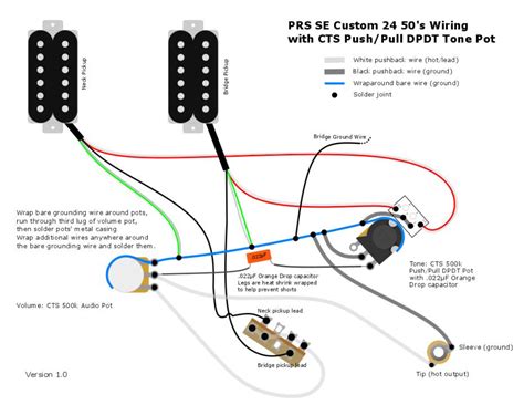 Feel free to download this 1:1 prs style guitar building plan. PRS SE Custom 24 and 50's wiring - Seymour Duncan User Group Forums