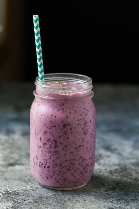 Blueberry Coconut Water Smoothie Sweet Peas And Saffron